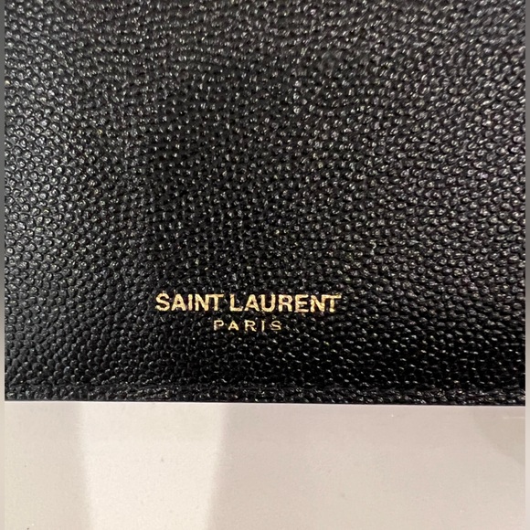 Ysl Saint Laurent Uptown Leather Card Holder Case Wallet insert Pristine - Picture 3 of 9